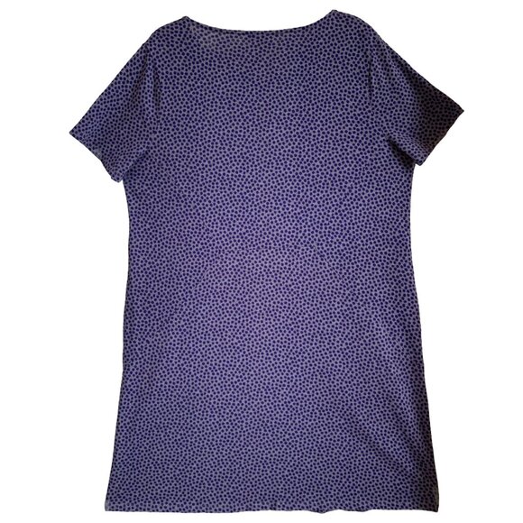 BODEN Womens' Gray & Purple Dandelion Short Sleeve Tunic Dress w. Pocket SZ 14 - Picture 4 of 8